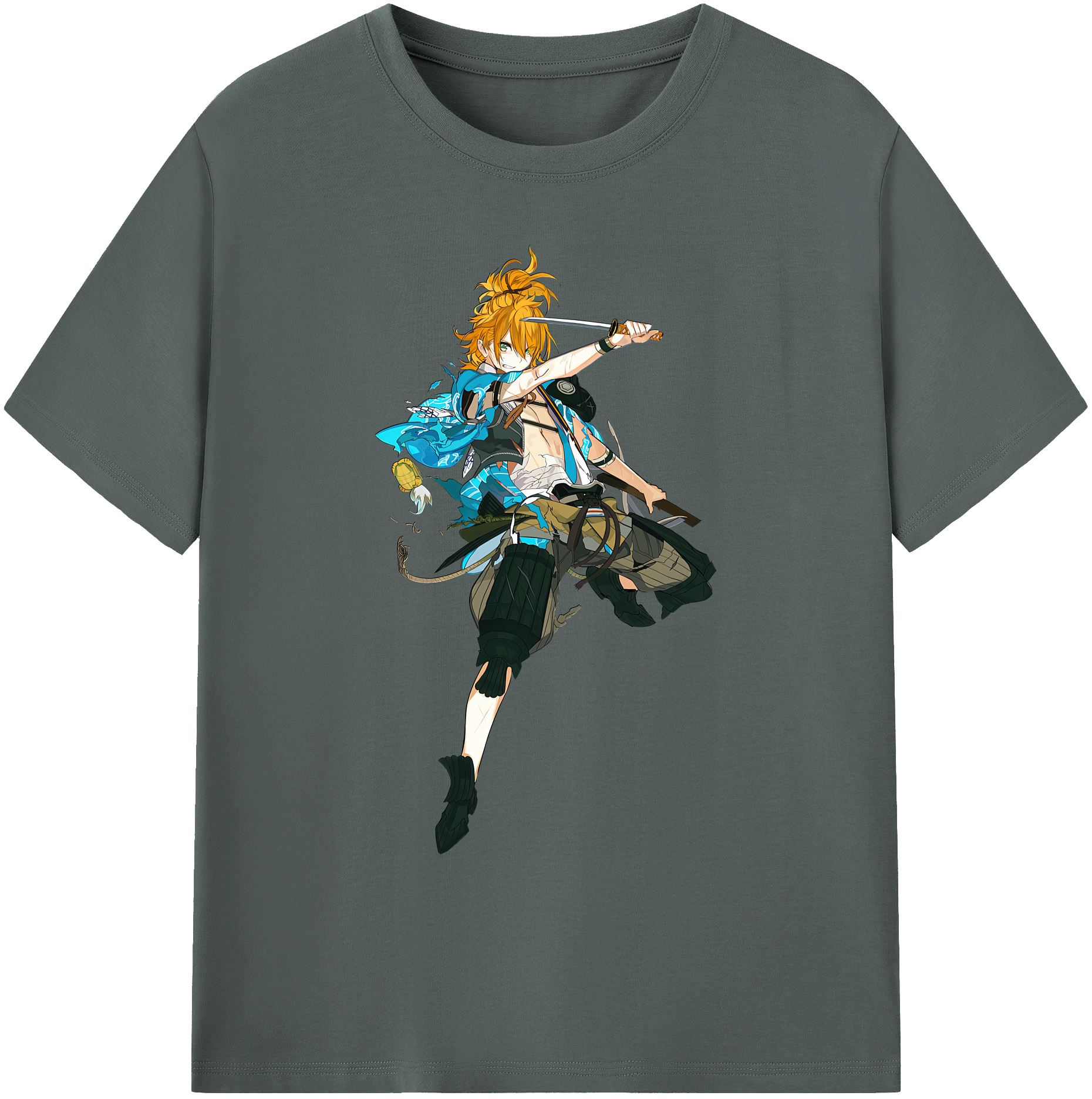 （画像用） 刀剣乱舞 Touken Ranbu 綿100％ メンズ半袖Tシャツ｜肌触りやわらか＆通気性